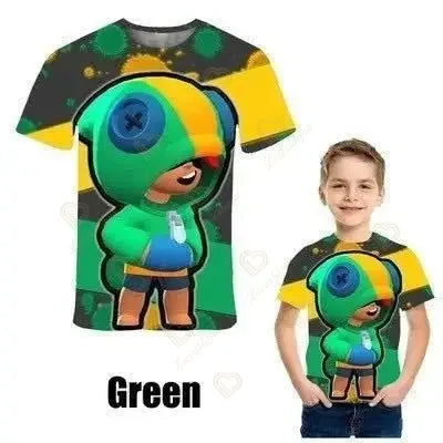 Japanese Anime Games T Shirt Women Men Kids Pullover Stars Gamer Mico Kit Larry & Lawrie Costume Clothing Age 4 7 8 10 11 12 13