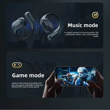 ERAZER XT66PRO Bluetooth 5.4 Earphones sport Headsets games Earbuds Wireless Headphones LED Display Long Standby Touch Earbuds