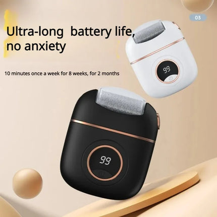 Electric Foot Callus Remover Digital Display USB Rechargeable Foot Grinder for Dead Skin and Heel Exfoliation Home Pedicure Tool