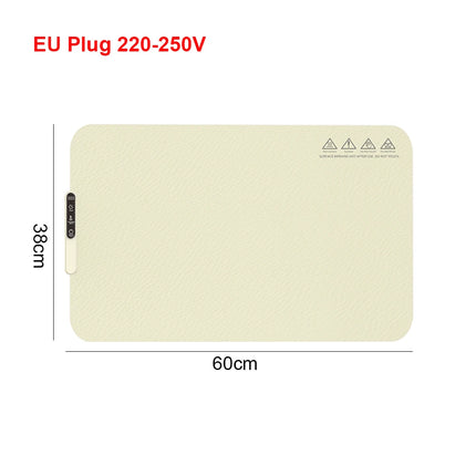 Electric Warming Plate Fast Heating Food Warmer Tray Portable Food Heater Foldable Silicone Dining Table Food Coffee Warming Mat