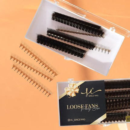 1000 Fans 3D -14D Premade Volume Lash Extension Fans Thin Pointy Base Sharp Slim Narrow Stem Russia Volume Eyelash Extension Fan
