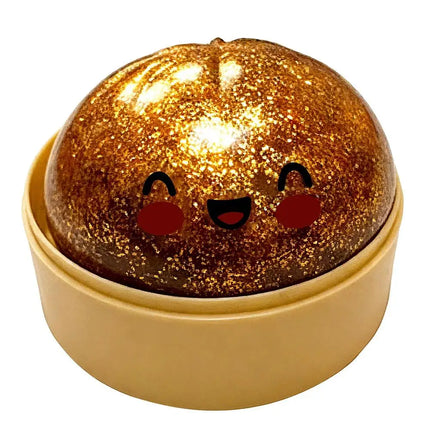 Reusable Desk Fidget Squeeze Toy Relaxation Gift Realistic Crystal Steamer Bun Slow Rising Squishy Toy Soft Dumpling Stress Ball