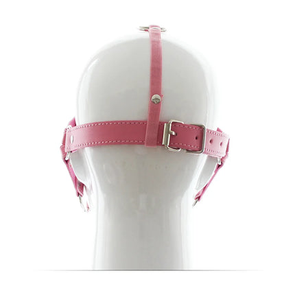 SM Leather Padded Hood Blindfold Head Harness Mask Mouth Gag Balls BDSM Bondage Sex Toys For Couples 18 Adult Erotic Accessories