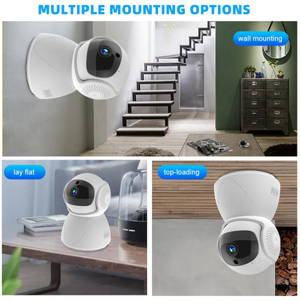 5G Dual Band WiFi Security Camera 1080P HD Indoor PTZ IP Camera 355° Pan 90° Tilt Baby Monitor Two Way Audio Motion Detection Night Vision AP Hotspot Wireless Surveillance Camera