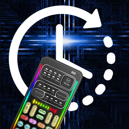 Voice Changer Microphone Bluetooth Mic Wireless For iPhone Android Mobile Cell Phone PC Mini Live Sound Card Mixer Recorder Kit