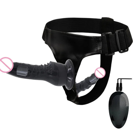 Strap-On Big Dildo Vibrator Strapon Ultra Elastic Harness Belt Adult Sex Toys For Woman Lesbian Double Penis Realistic Dildos