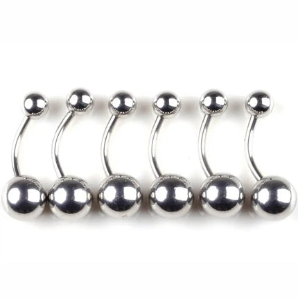 45/90PCS Stainless Steel Body Piercing Jewelry Nose Ring Tongue Bars Navel Eyebrow Lip Labret Piercing Jewelry Horseshoe Rings