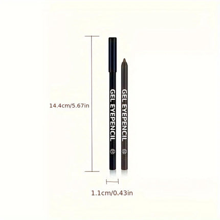 Black Brown Waterproof Eyeliner Pencil Long Lasting Easy To Wear Eye Liner Gel Matte Quick Drying Eyeliner Pen Makeup Cosmetic