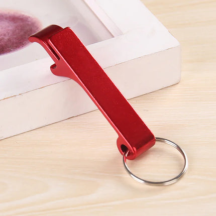 Portable Beer Bottle Opener Keychain Mini Pocket Metal Beverage Bottle Opener Custom Logo Promotional Gift Personalized Giveaway