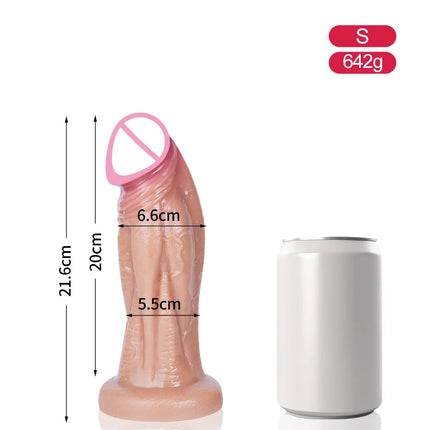Huge Thick Realistic Dildo Big Penis Double Penetration Anal Plug Vagina Masturbator Fake Dick Adult Sex Toy for Women Sexuales