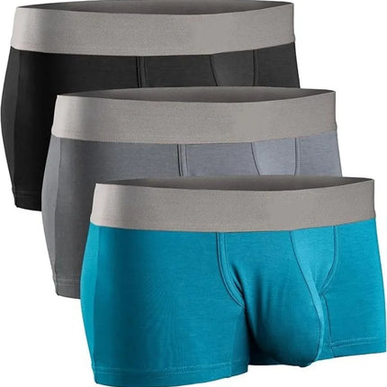 Ultra Men Modal Ice Silk Boxer Briefs Big Pouch Extra Large Bulge Enhancing Breathables Coolings Lightweight Mens Boxers Panties