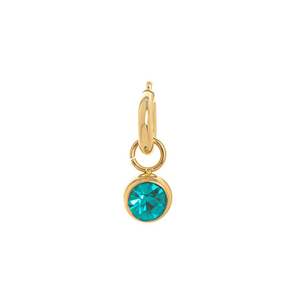 Minimalist Twelve Birthday Stone Light Luxury High Praise Palm Moon Tai Chi Planet Pendant Gold Plated Color Preserved