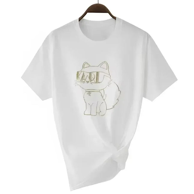 2025 Summer Fashion T-Shirt Women T-Shirt Brand Short Sleeve Elegant Women's T-Shirt Designer Classic Top Women Clothing