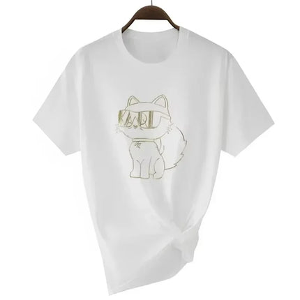 2025 Summer Fashion T-Shirt Women T-Shirt Brand Short Sleeve Elegant Women's T-Shirt Designer Classic Top Women Clothing