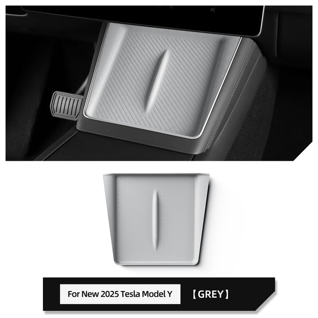 LUCKEASY for Tesla Model Y Juniper/Launch 2025 2026 Anti-skid Pad Wireless Charging Pad Car Phone Non-slip Mat Protective Pad