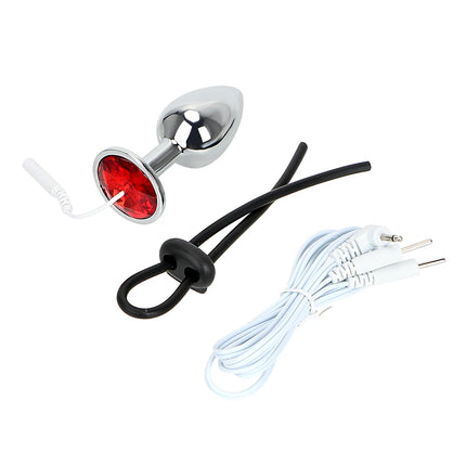 Electric Shock Penis Ring Anal Plug For Men Cock Exerciser Butt Dilator Women Nipple Clamps Medical Stimulator Sex Toys Adult 18