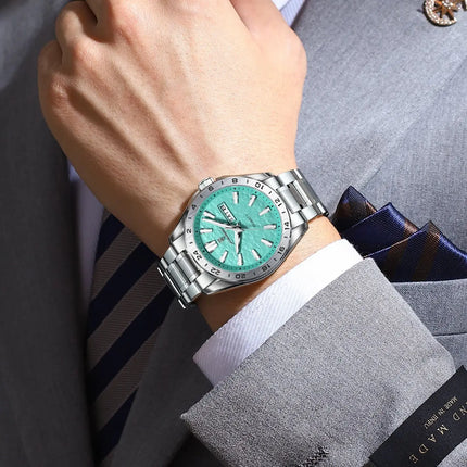 POEDAGAR Exquisite Fashion Men's Watches High Quality Waterproof Luminous Business Watch For Men Date Week Quartz Men's Wristwatch