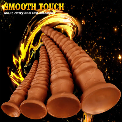 23 In Large Long Spiral Anal Plug Thrusting Butt Plug Training Anal Dilator Prostate Massager Adult Sex Toys For Women Men Gay