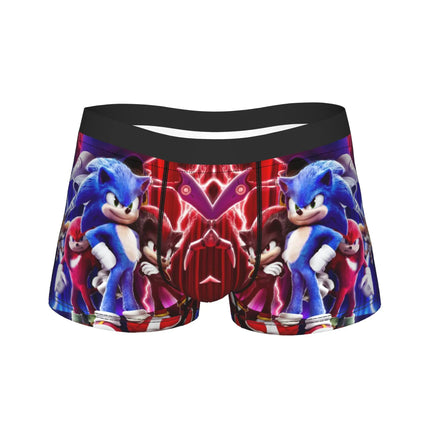 Shadowed Hedgehog Anime Cartoon Man Underwear  Boxer Briefs Shorts Panties Fashion Soft Underpants for Homme M-XXL