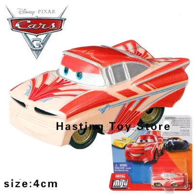 Pixar Cars Series Mini Car Set Lightning McQueen Black Storm Jackson Police Car Cruz Boy Toy Alloy Cars Gift FLG70