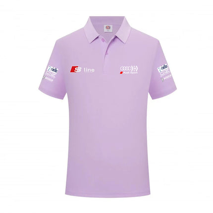 Audi Sporty Men's Polo Shirt 2026 Summer New Model Slim Fit Design Sporty Casual Style Breathable Fabric