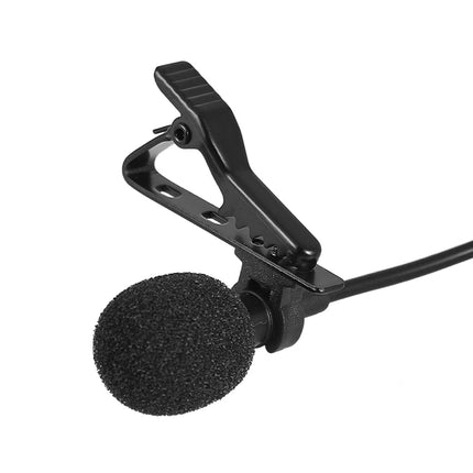 Portable 1.5m Lavalier Mini Microphone Condenser Clip-on Lapel Mic Wired USB/3.5mm/Type-C/Microfon For Mobile Phone Computer PC