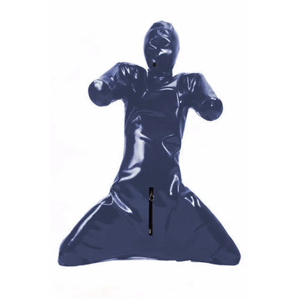 Erotic Latex Bodysuit for Men, Full Body Cover, Faux Leather Catsuit, Open Crotch Clubwear, Prisoner Costumes,PVC Bondage,Zentai