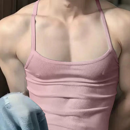 Summer 2026 Men's Casual Short Sleeve T-Shirt Fashionable Versatile Top Men's Wear Upper Apparel Tank Top