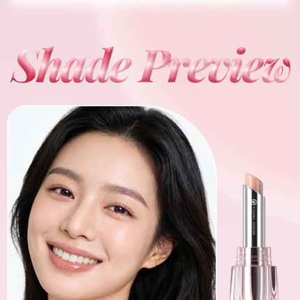 6 Colors Crystal Glossy Lipstick - Moisturizing Tinted Lip Balm,  Shimmer, Transparent Tube, Long-Lasting Hydration,