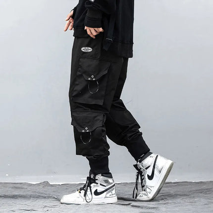 Harajuku Casual Pants Mens Multi-pocket Cargo Pants Joggers Sweatpants Fashion Men Streetwear Male Trend Hip-Hop Loose Trousers