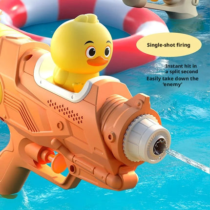 2026 Summer Single Double Nozzle Water Gun, Large Capacity Cartoon Unicorn Duck Water Gun, Outdoor Beach Water Play Toy