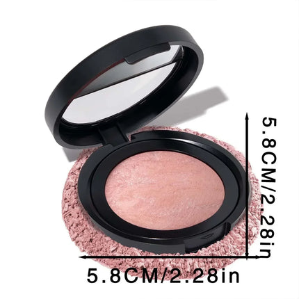 Korean Single Color Shimmer Pearl Blush Powder Natural Face Sculpting Valentine's Day Gift Set Makeup Baking Glow for Women