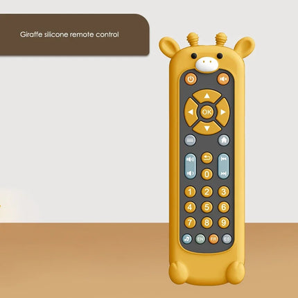 Infant Simulation TV Remote Control Toys with Music and Light Musical Baby Toy Sensory Remote Kid Baby Toys for 1 2 3 Year Old