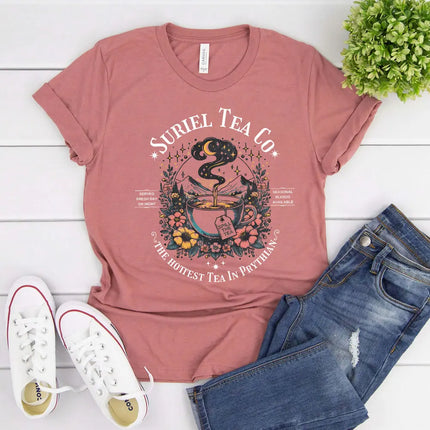 Suriel Tea Co Shirt ACOTAR Suriel Tea T-Shirt Velaris Sarah J Maas Tees A Court of Thorns and Roses SJM Merch Book Lover Gift