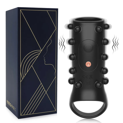 Vibrating Penis Sleeve Cock Ring G Spot Stimulate Vibrator Sex Toys for Men Penis Erection Trainer Delay Ejaculation Sex Toy 18+