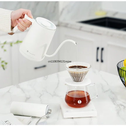 2026 Timemore Fish Smart Electric Pour Over Kettle 600ml 220v Fine Mouth Temperature Control Customize Hand Brew Coffee Pot
