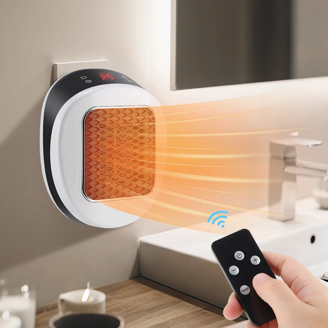 Portable Electric Heater Fan Winter Warmer Fast Heating Warm Air Blower Home Room Heater Plug in Wall Mounted Wireless Control