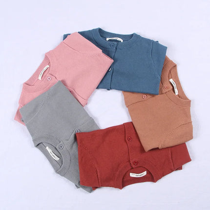 Spring Cotton Sweater Top Baby Children Clothing Baby Boys Girls Cardigan Boys Girls Knitted Cardigan Sweater Kid Spring Clothes