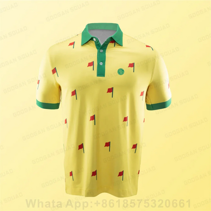 Summer Fashion Golf Polo Tee Shirts Teen Kids Polo Shirt Short Sleeve Quick Dry Team T-shirt Boys Fishing Golf T-shirt Clothing