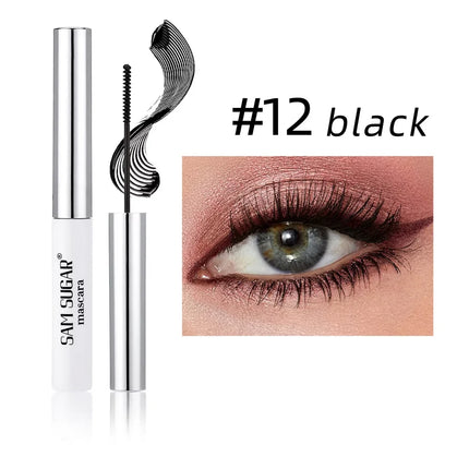 Silk Fiber Mascara Colorful Ultra-Fine Brush Lengthens Eyelashes Waterproof Lasting Fast Dry Green Pink Curling Mascara Makeup