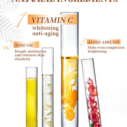 AILKE Vitamin C Whitening Kit For Women, Even Skin Tone, Clean Skin, Moisturizing, Anti Wrinkles, Skin Glowing Beauty Set