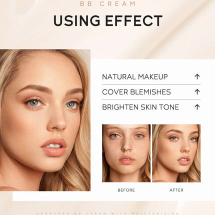 High Coverage Foundation BB Cream Concealer Brighten Facial Contour Primer Base Waterproof Long-Lasting Makeup Cosmetic