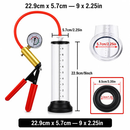Acrylic Penis Pump Manual Penis Enlarger Penis Extender Trainer Sex Toy for Men Vacuum Pump Male Masturbation Adults Sex Product