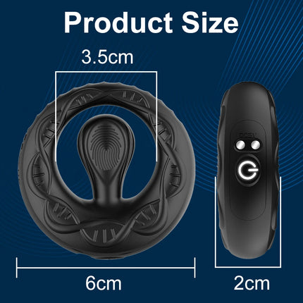 Spherical Sperm Lock Ring APP Bluetooth Remote Control Male Vibration Prostate Exercise Massage Vibration Ring Adult Product