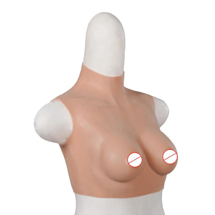 Artificial Silicone Fake Breast Boobs Forms Crossdresser for Female Women Crossdressing Cosplay Real Feeling Soft Neck Big Cup