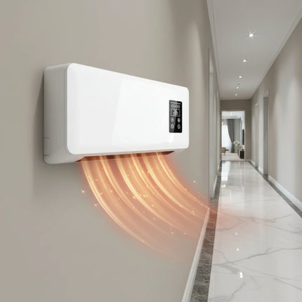 Wall Mounted Space Heater 1500 W Electric Wall Heater Home Heating Glossy Finish Plastic Housing