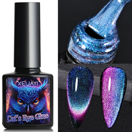 10ml Flamingo Red Magnetic Cat eye Gel Gemstone Glitter Cat Eye Gel Polish Semi-permanent UV LED Cateye Nail Varnish Manicure#GY