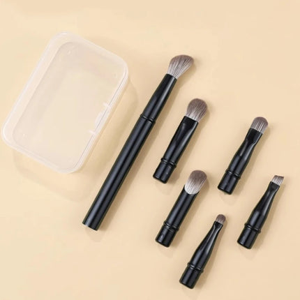 6pcs/box Mini Makeup Brush Set Professional Portable Foundation Concealer Eyeshadow Powder Blush Brush Beauty Makeup Tools