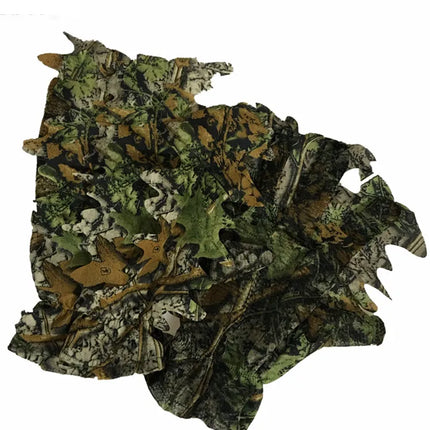 3D Maple Leaves Bionic Camouflage Hunting Fishing Gloves CS Games Combat Cosplay Skin Thin Jungle Photography Breathable Gloves