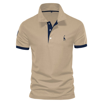 AIOPESON Embroidery 35% Cotton Polo Shirts for Men Casual Solid Color Slim Fit Mens Polos New Summer Fashion Brand Men Clothing